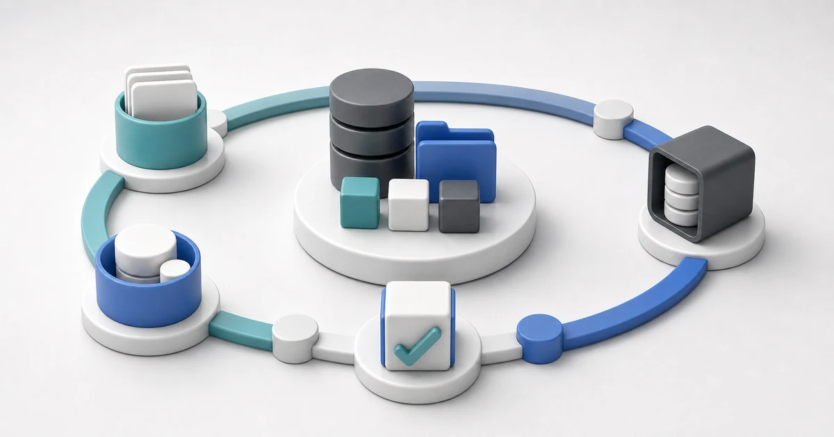 Moodle backup policy cycle with database, file, and configuration capsules feeding offsite storage and a restore-test checkpoint.